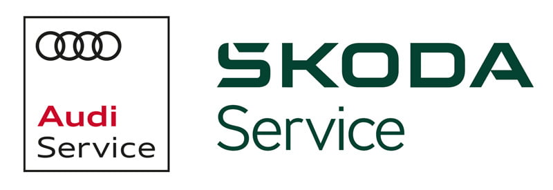 Skoda und Audi Service Partner Logos